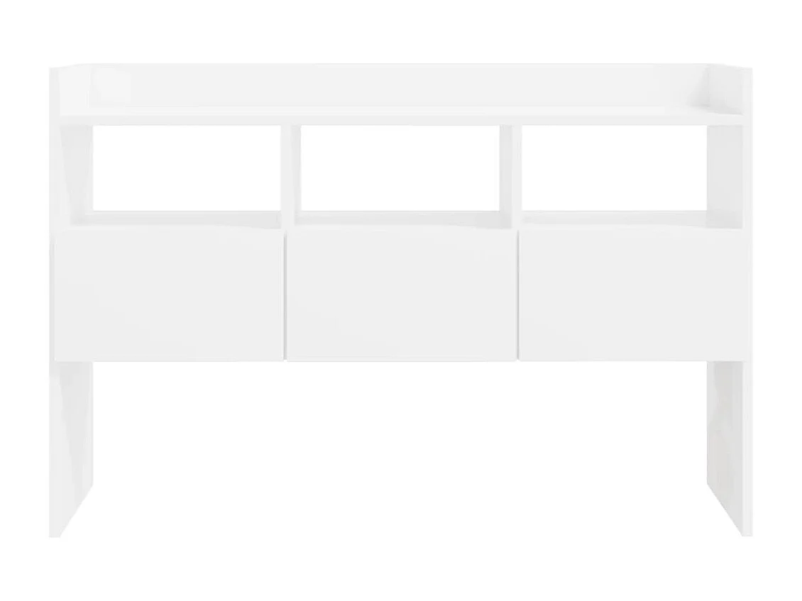 Aparador 105x30x70 cm derivados de madeira branco brilhante