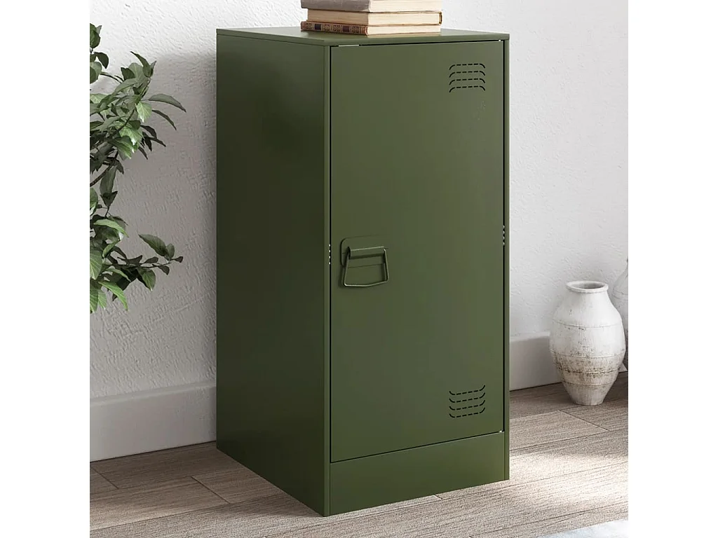 Credenza Verde Oliva 34,5x39x73 cm in Acciaio