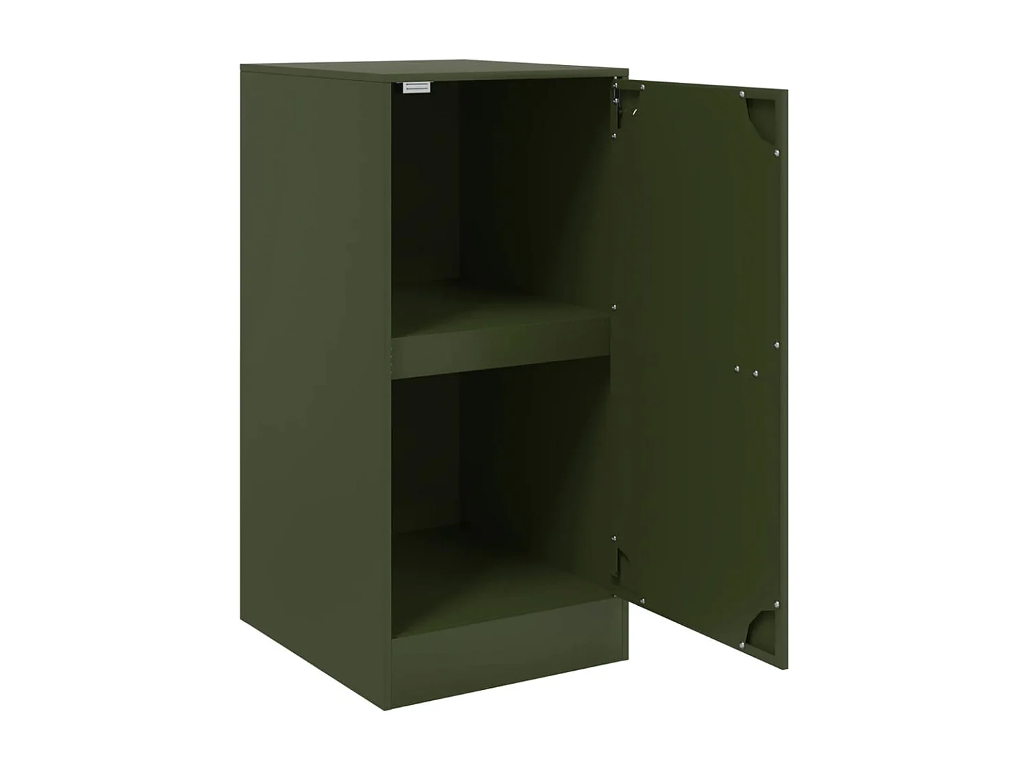 Buffet vert olive 34,5x39x73 cm acier