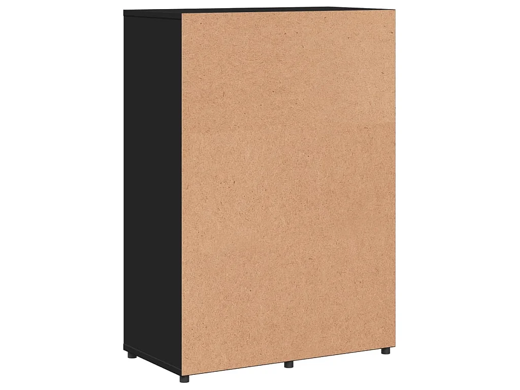Credenza Nero 60x31x84 cm in Legno Multistrato