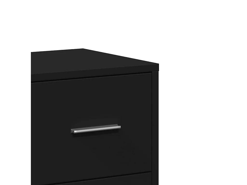 Credenza Nero 60x31x84 cm in Legno Multistrato