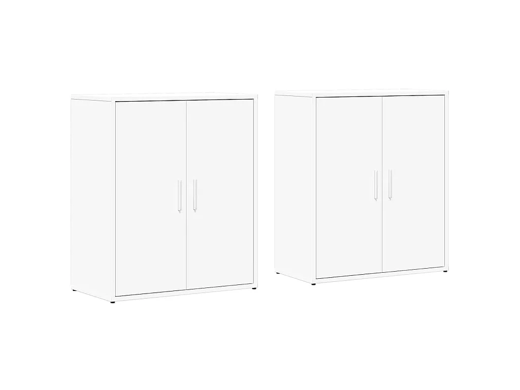 Sideboards 2 Stk. Weiß 60x31x70 cm Holzwerkstoff