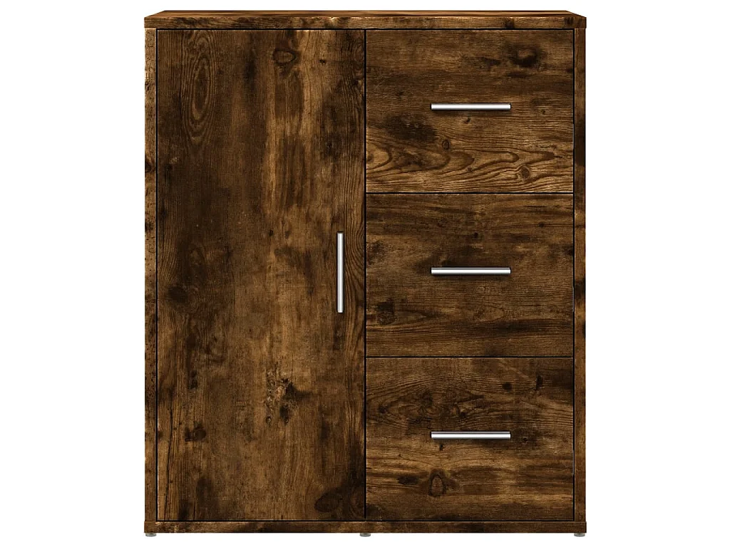 Buffet chêne fumé 60x31x70 cm bois d'ingénierie
