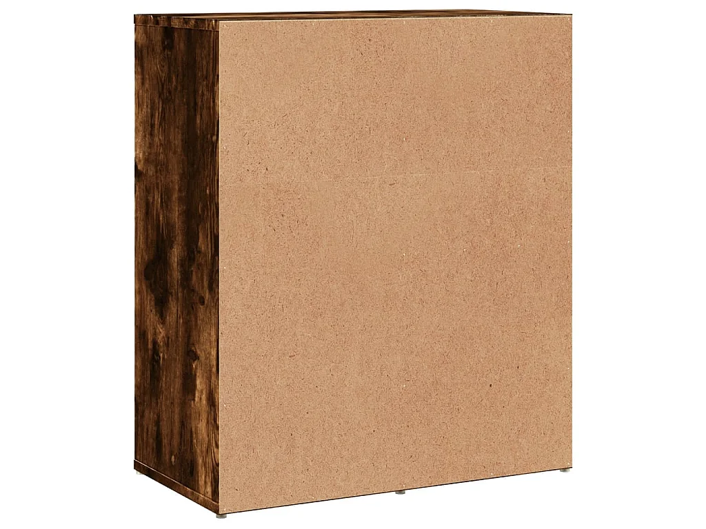 Buffet chêne fumé 60x31x70 cm bois d'ingénierie