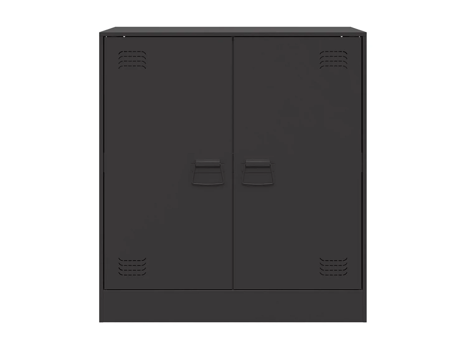 Buffet noir 67x39x73 cm acier