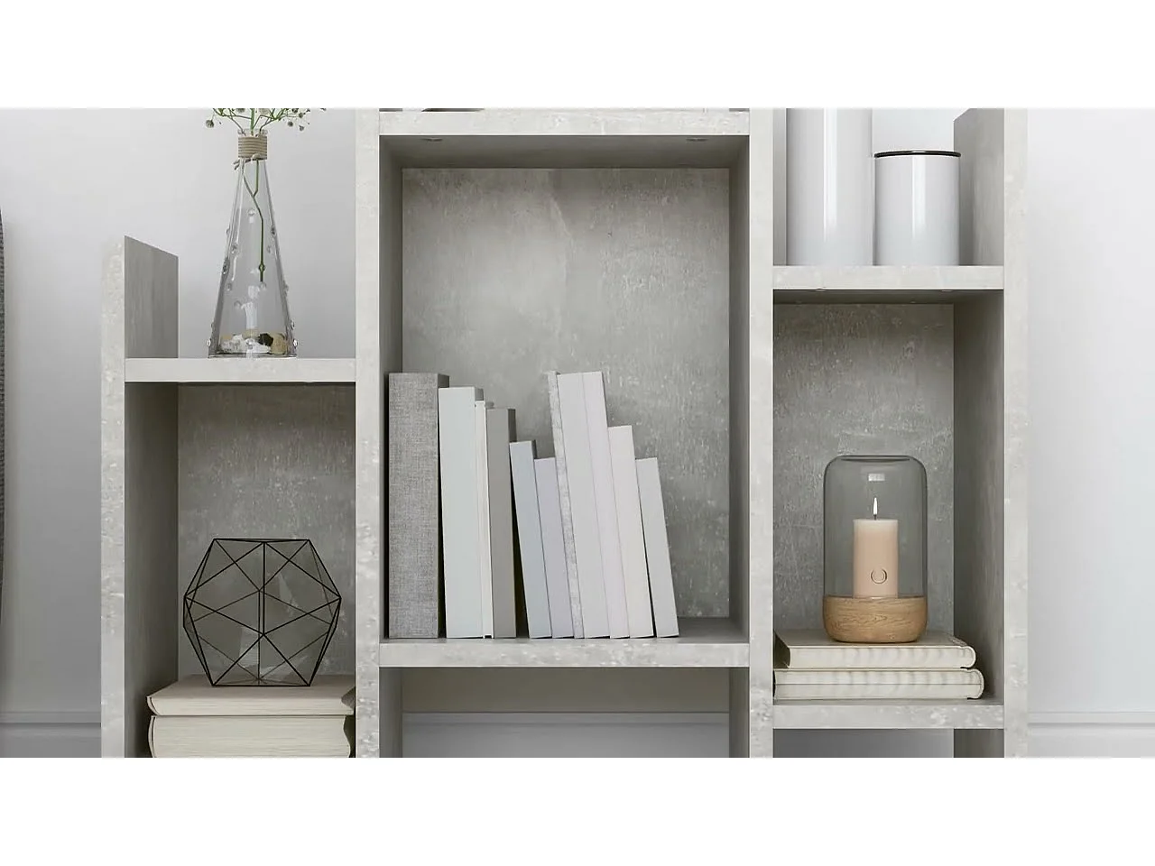 Armoire latérale Gris béton 60x26x60 cm Aggloméré