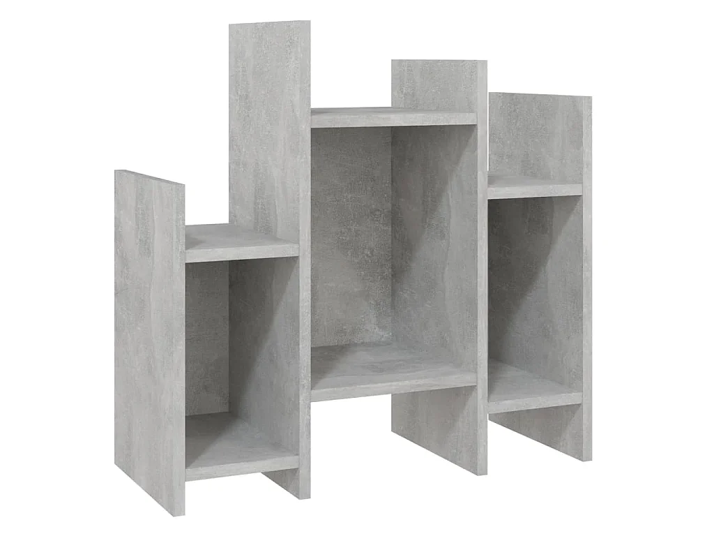 Regalschrank Betongrau 60x26x60 cm Holzwerkstoff