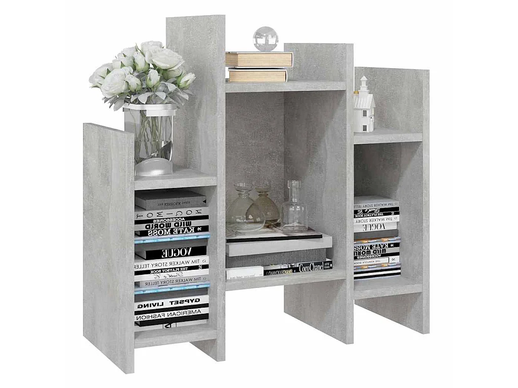 Credenza Grigio Cemento 60x26x60 cm in Legno Multistrato