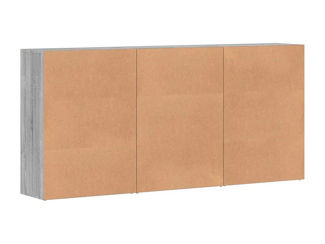 Sideboards 3 Stk. Grau Sonoma 60x31x84 cm Holzwerkstoff
