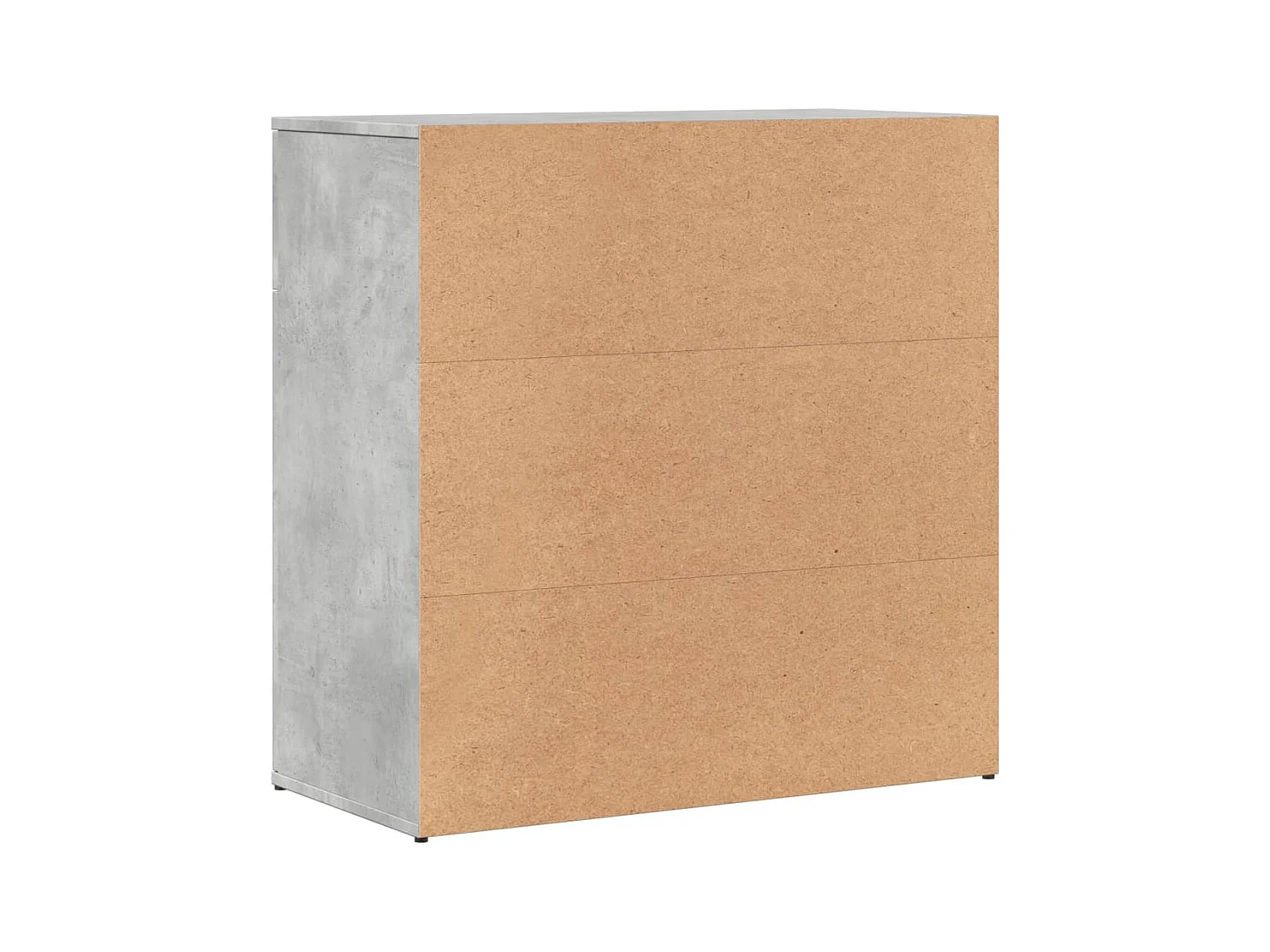 Dressoir 79x38x80 cm bewerkt hout betongrijs