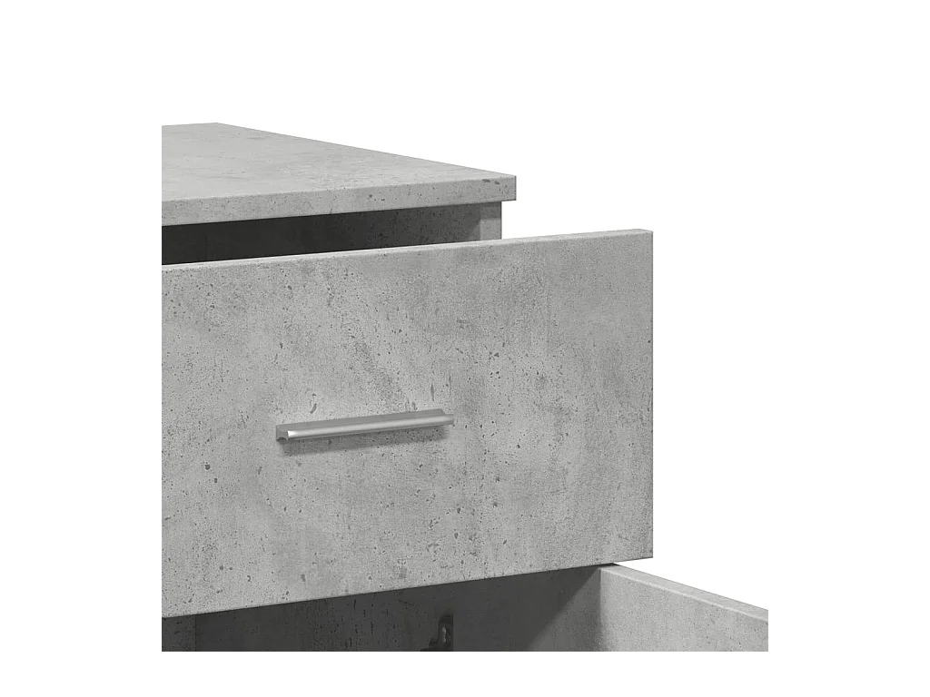 Dressoir 79x38x80 cm bewerkt hout betongrijs