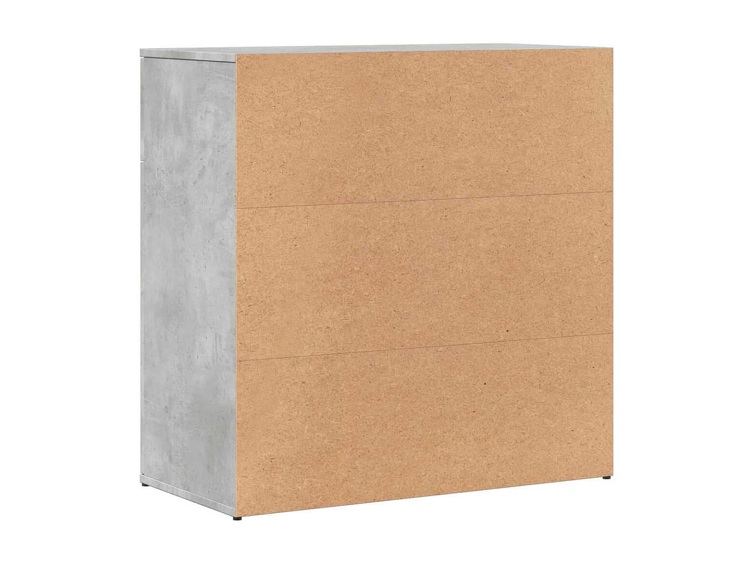 Dressoir 79x38x80 cm bewerkt hout betongrijs