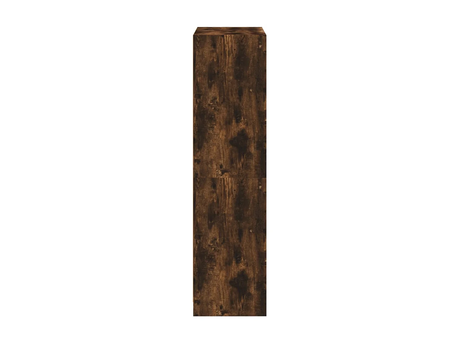 Buffet haut avec portes chêne fumé 68x37x142 cm bois ingénierie