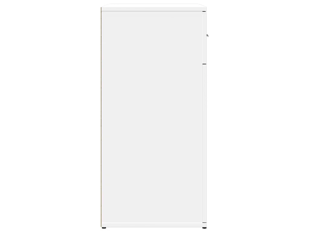 Buffets 2 pcs blanc 79x38x80 cm bois d’ingénierie
