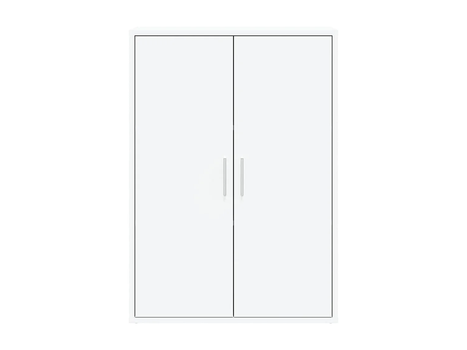 Buffets 2 pcs blanc 60x31x84 cm bois d'ingénierie