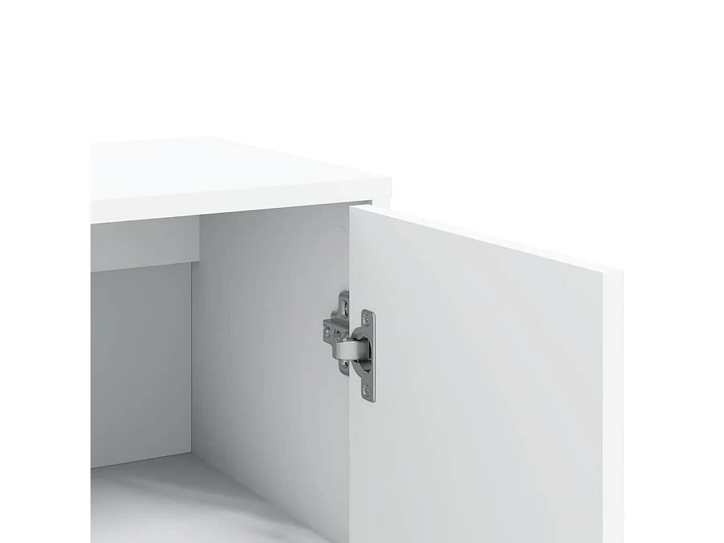 Buffets 2 pcs blanc 60x31x84 cm bois d'ingénierie