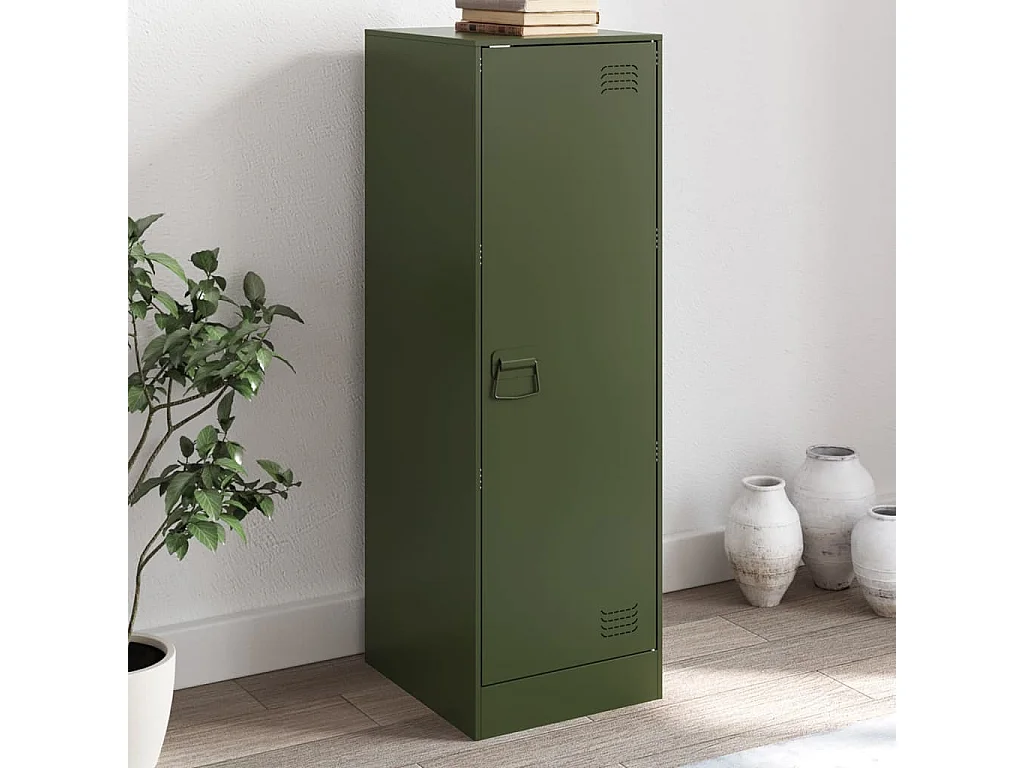 Buffet vert olive 34,5x39x107 cm acier