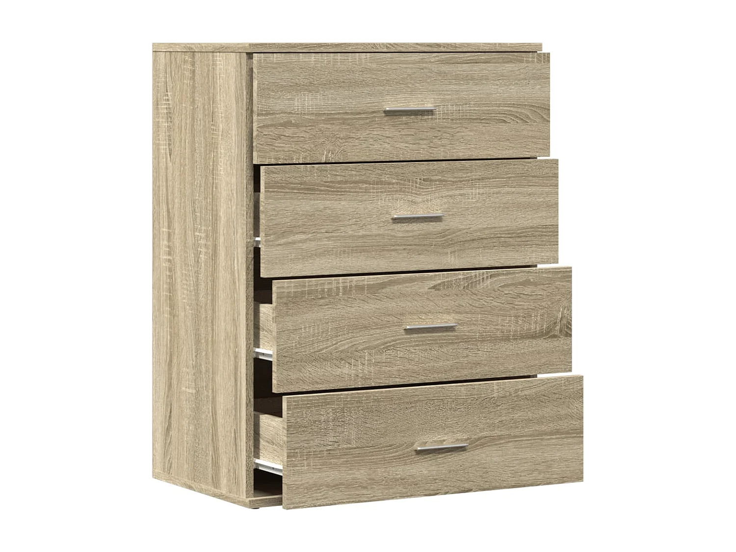 Dressoir 60x39x80 cm bewerkt hout sonoma eikenkleurig