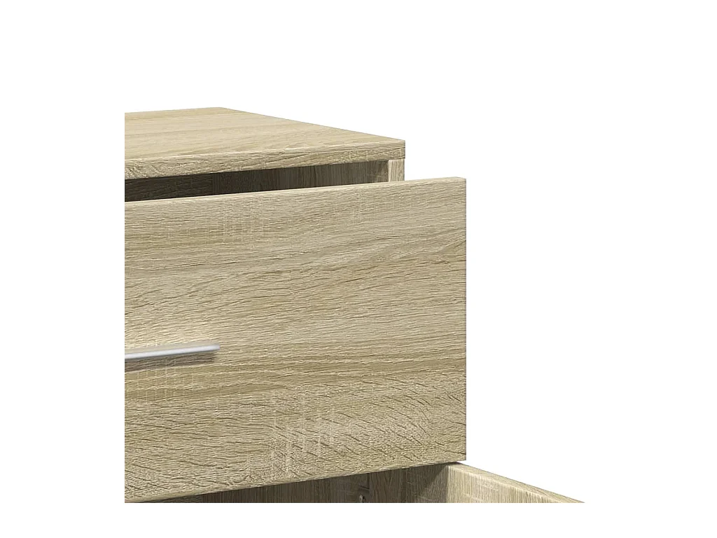 Sideboards 2 Stk. Sonoma-Eiche 60x31x70 cm Holzwerkstoff