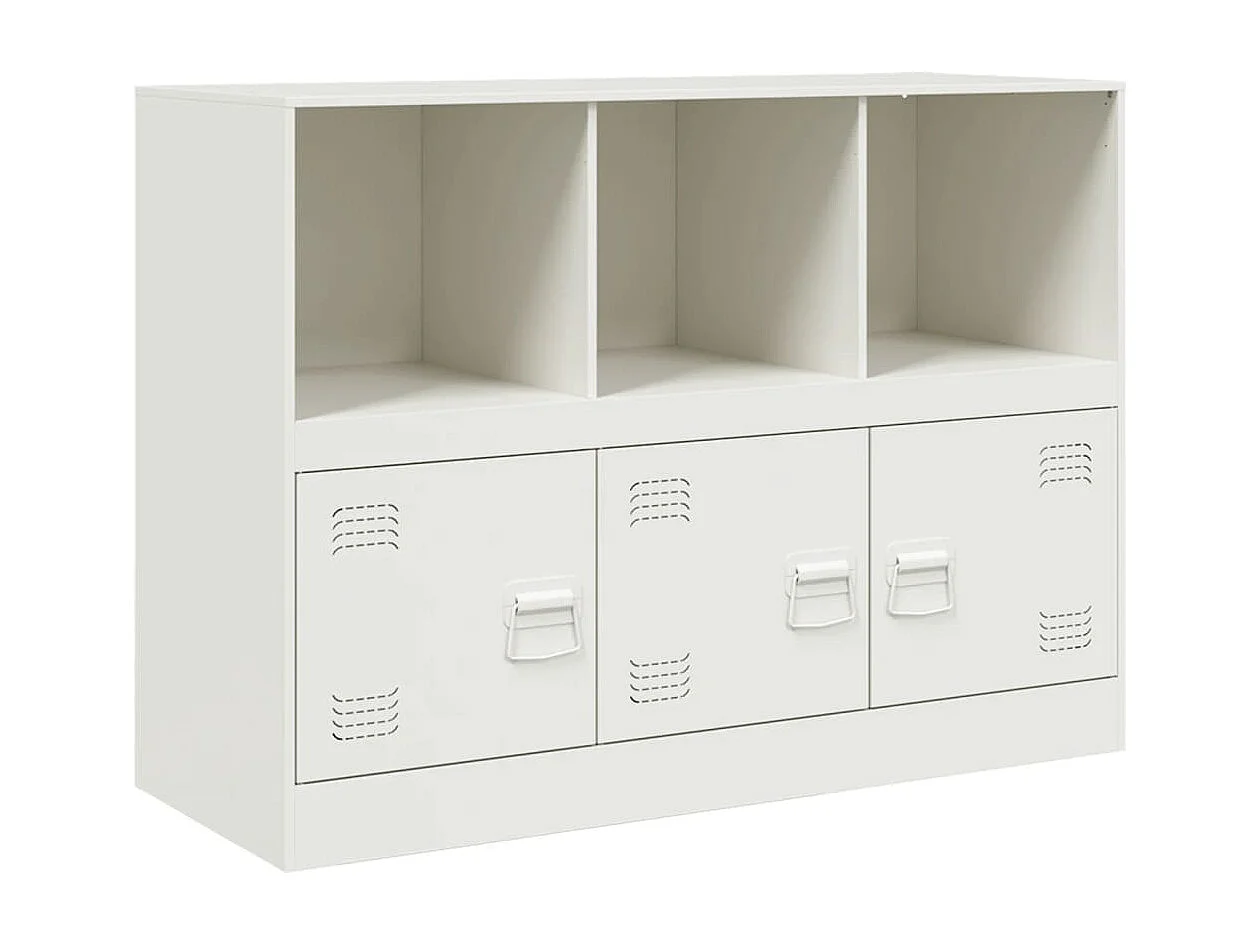 Dressoir 99x39x73 cm staal wit