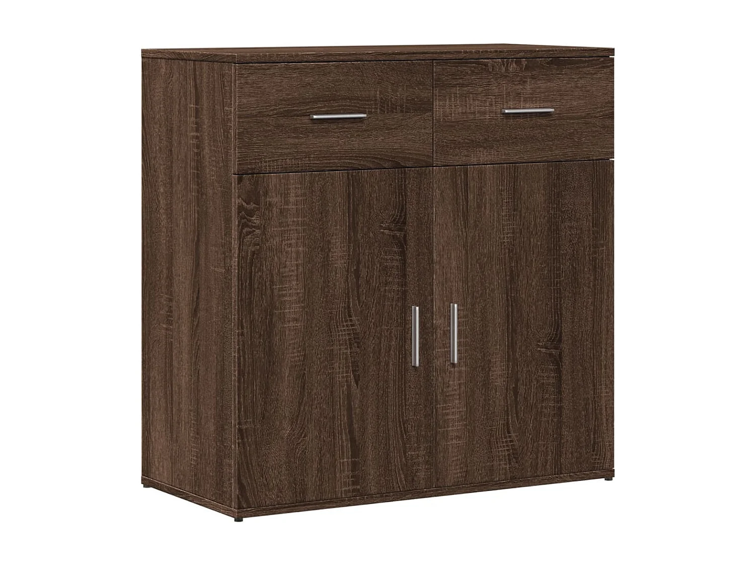 Buffet chêne marron 79x38x80 cm bois d'ingénierie