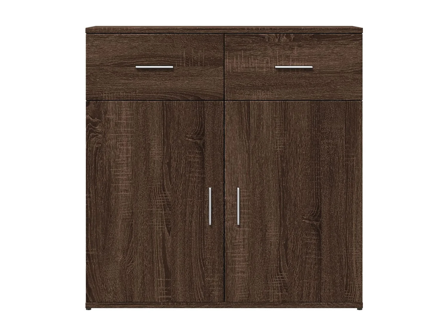 Buffet chêne marron 79x38x80 cm bois d'ingénierie