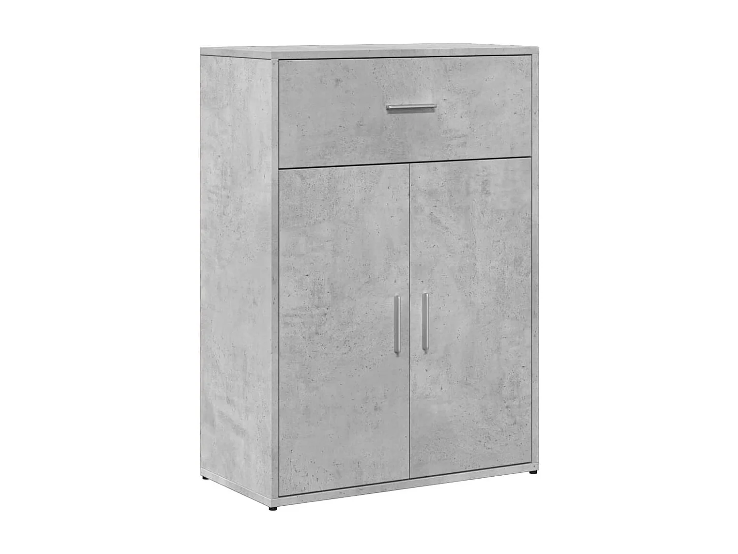 Buffet gris béton 60x30x84 cm bois d'ingénierie