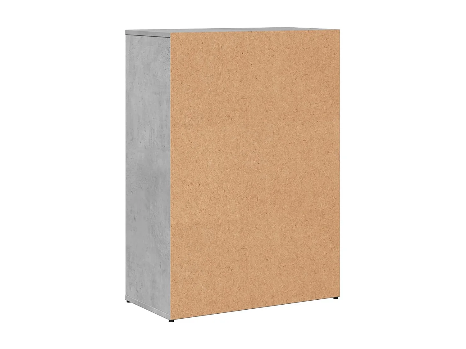 Buffet gris béton 60x30x84 cm bois d'ingénierie