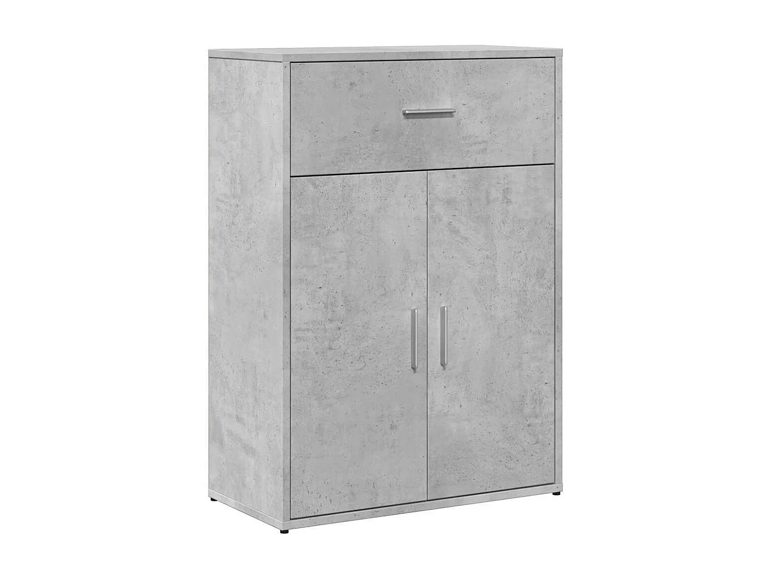 Aparador 60 x 30 x 84 cm madeira processada cinza cimento