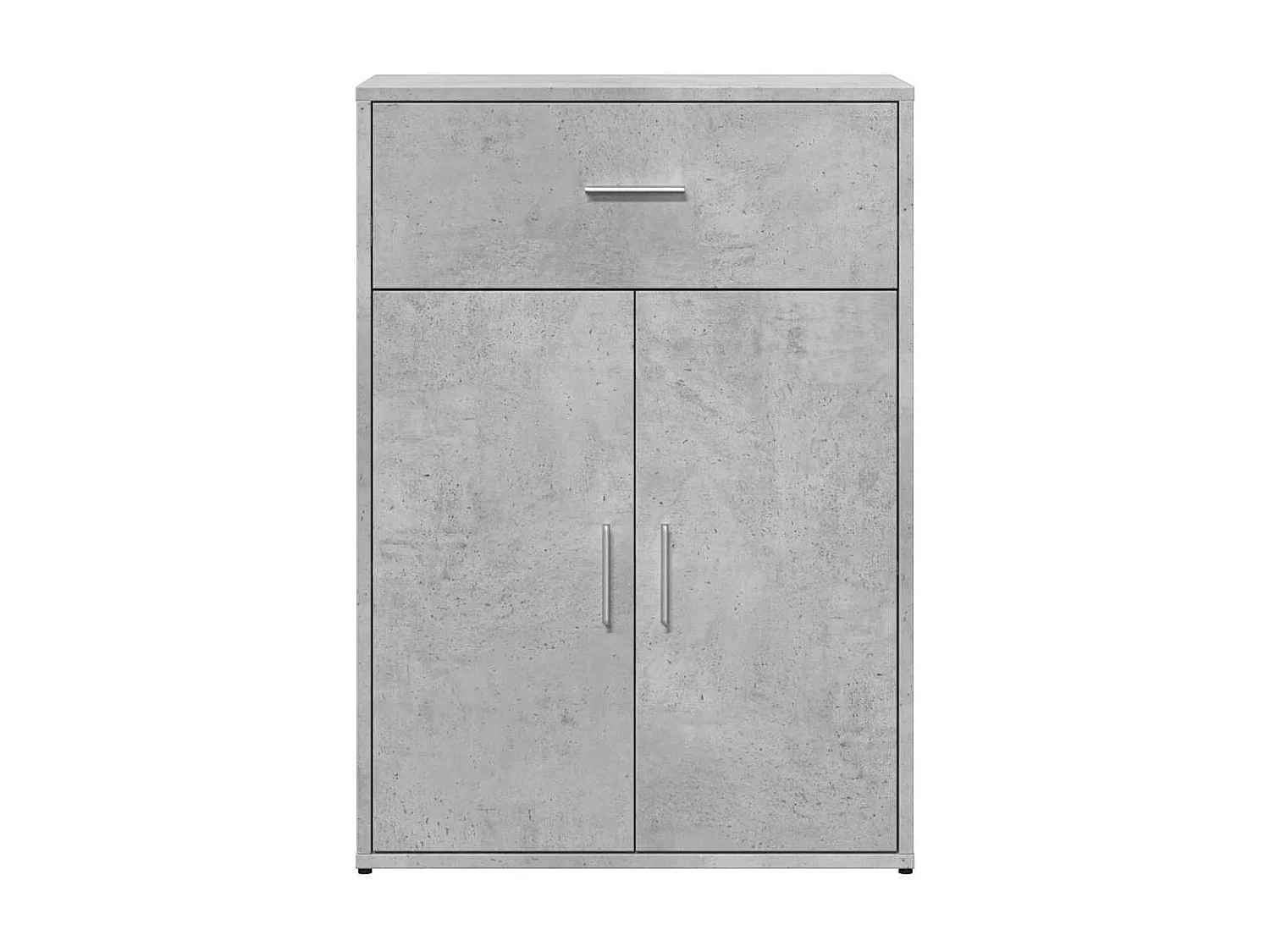 Aparador 60 x 30 x 84 cm madeira processada cinza cimento