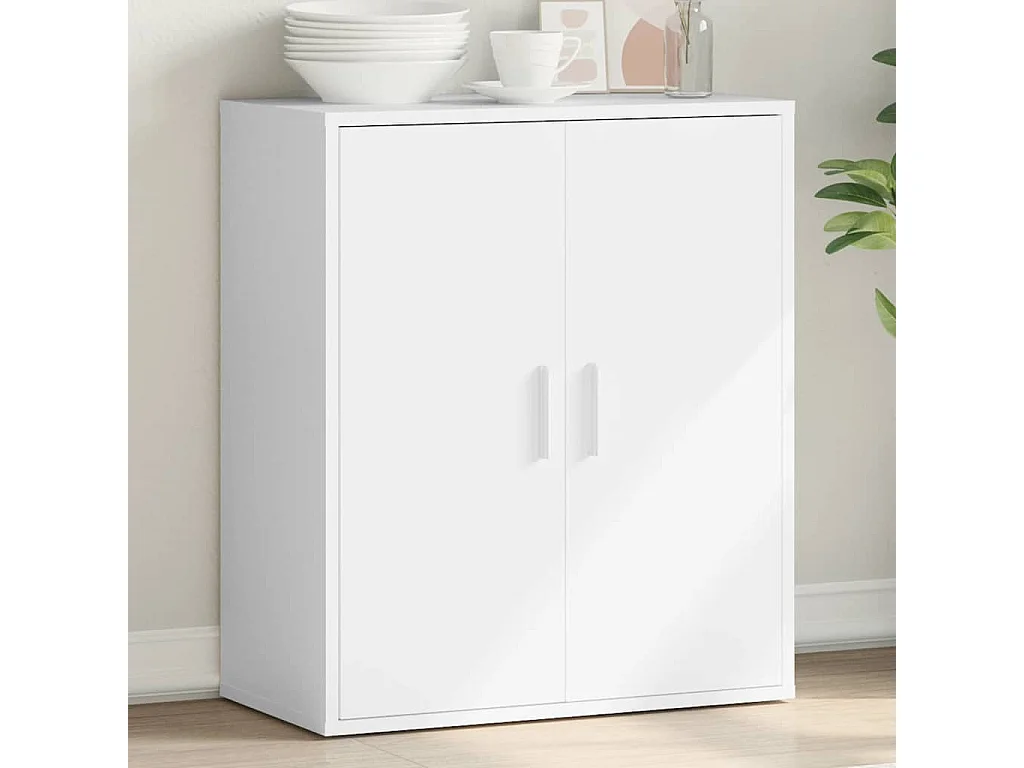 Dressoir 79x38x80 cm bewerkt hout wit