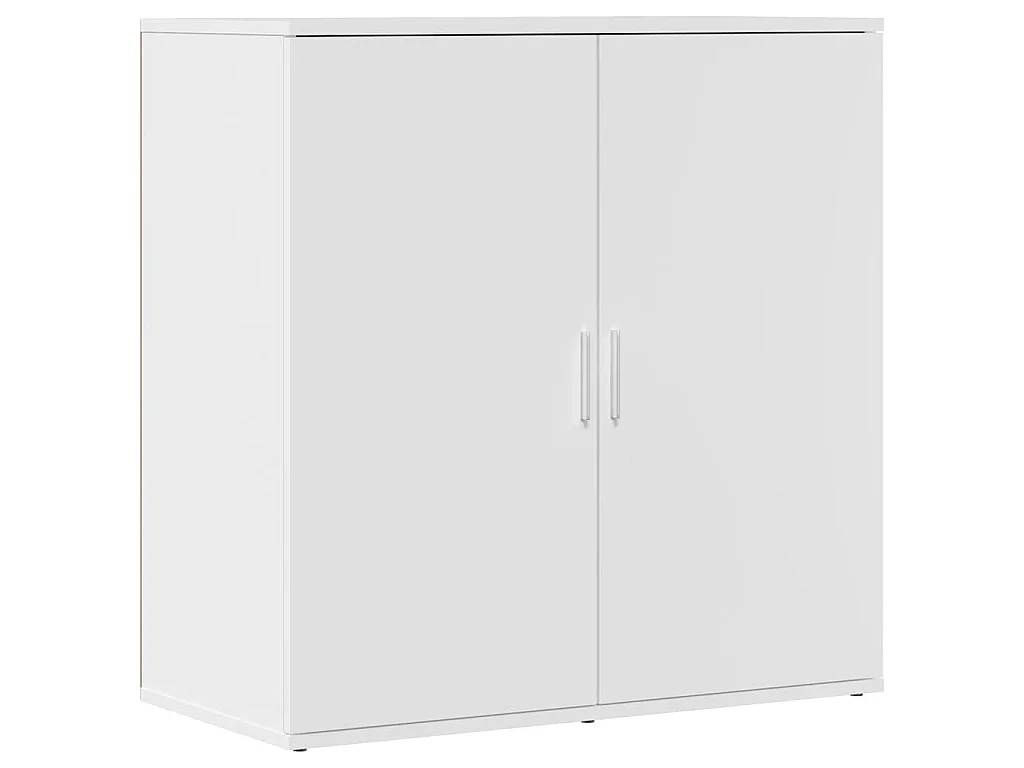 Credenza Bianca 79x38x80 cm in Legno Multistrato