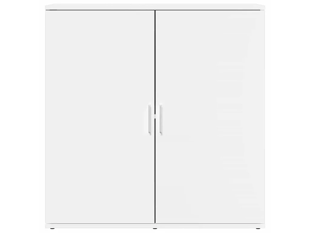 Credenza Bianca 79x38x80 cm in Legno Multistrato