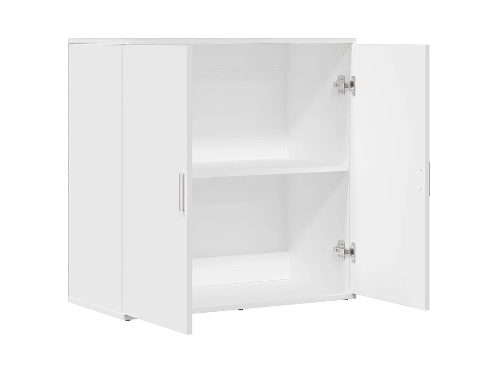 Credenza Bianca 79x38x80 cm in Legno Multistrato