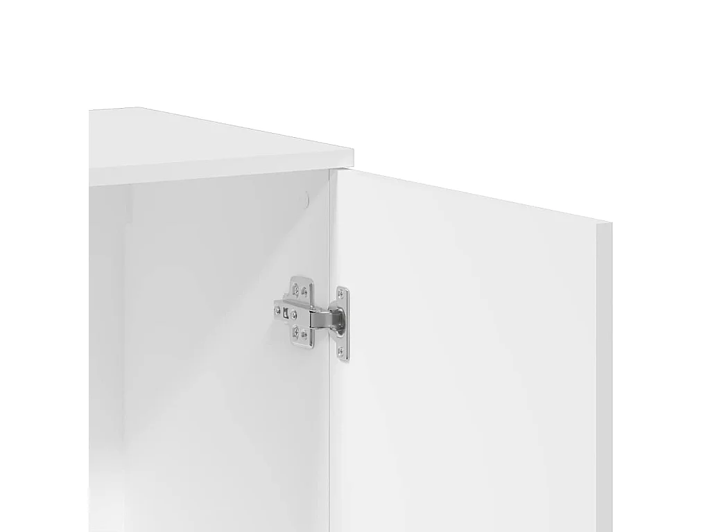 Credenza Bianca 79x38x80 cm in Legno Multistrato