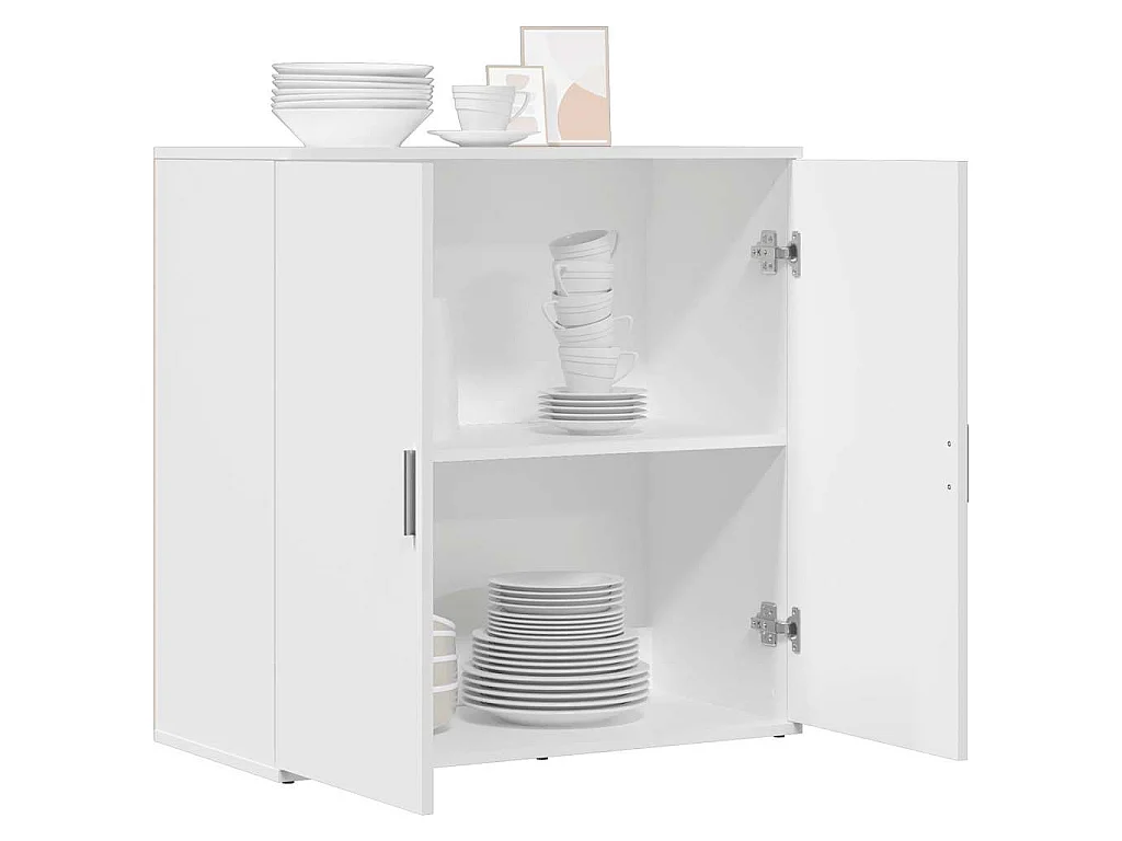 Buffet blanc 79x38x80 cm bois d’ingénierie
