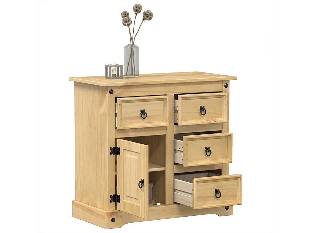 Buffet Corona 80x40x75 cm bois massif de pin