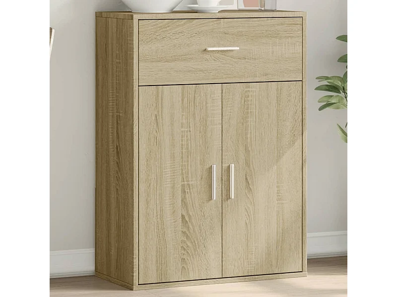 Aparador madera de ingeniería roble Sonoma 60x30x84 cm