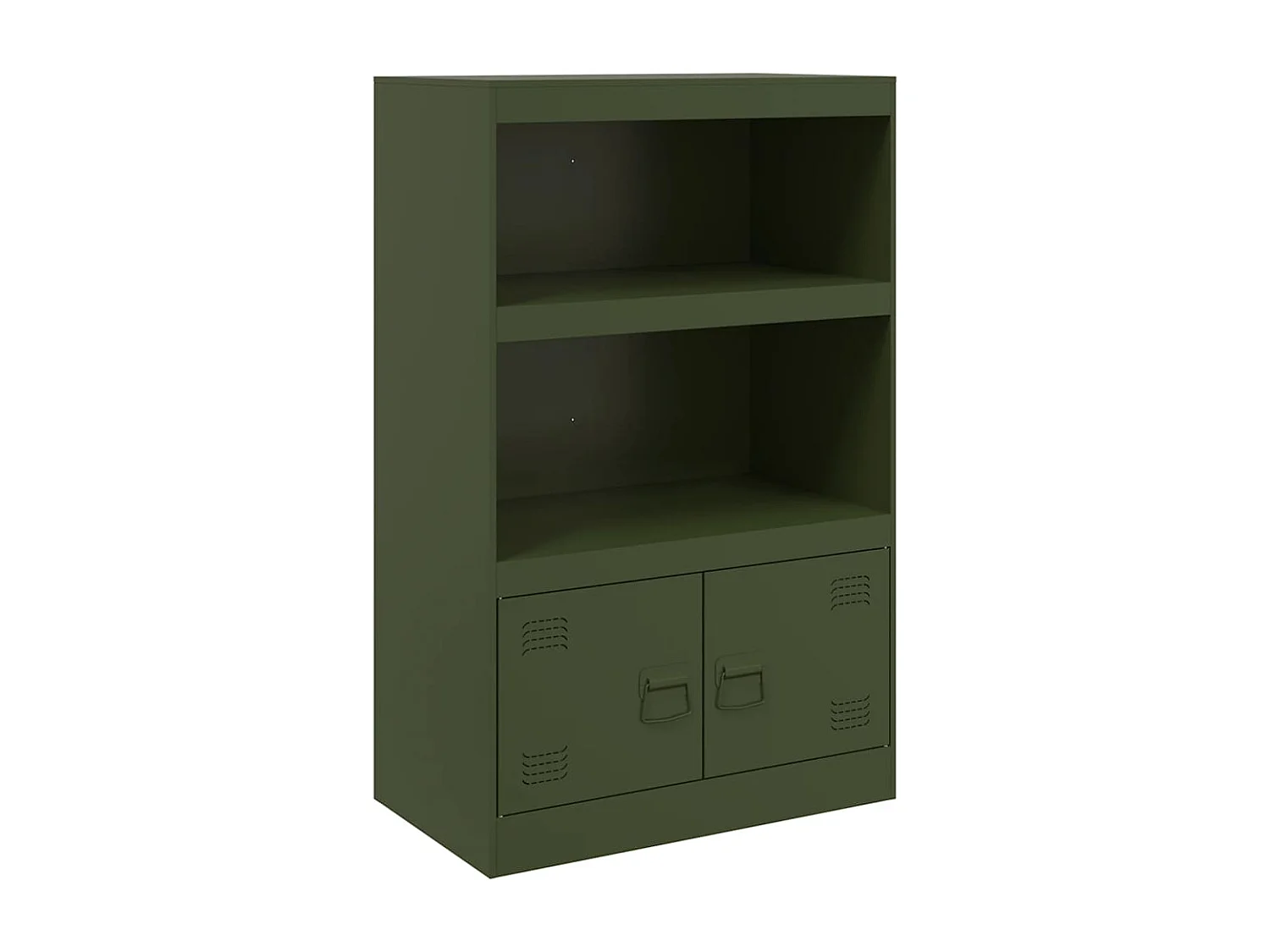 Buffet vert olive 67x39x107 cm acier