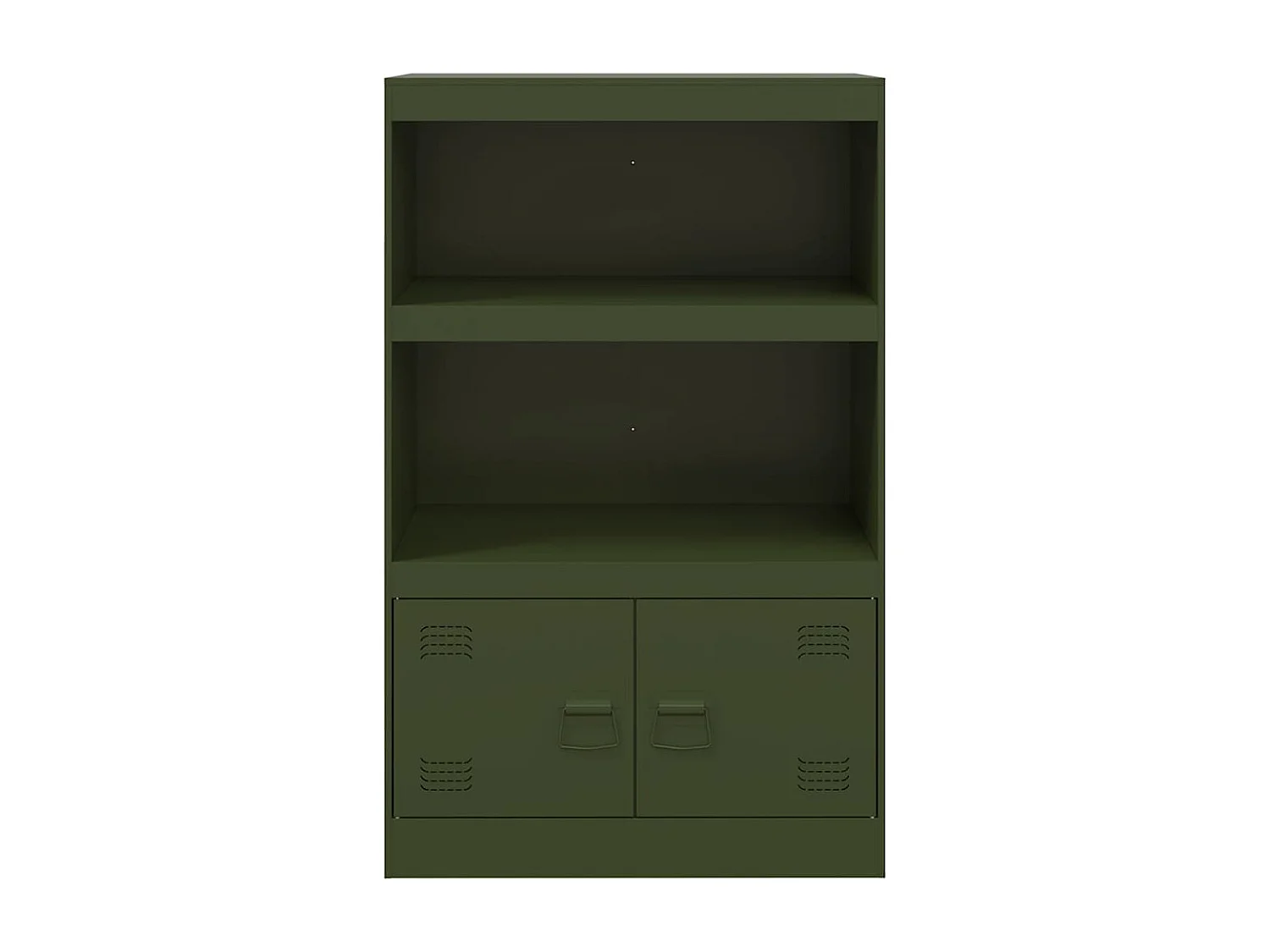Buffet vert olive 67x39x107 cm acier