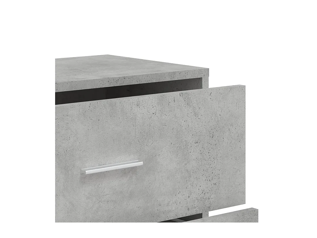 Dressoirs 3 st 60x31x84 cm bewerkt hout betongrijs