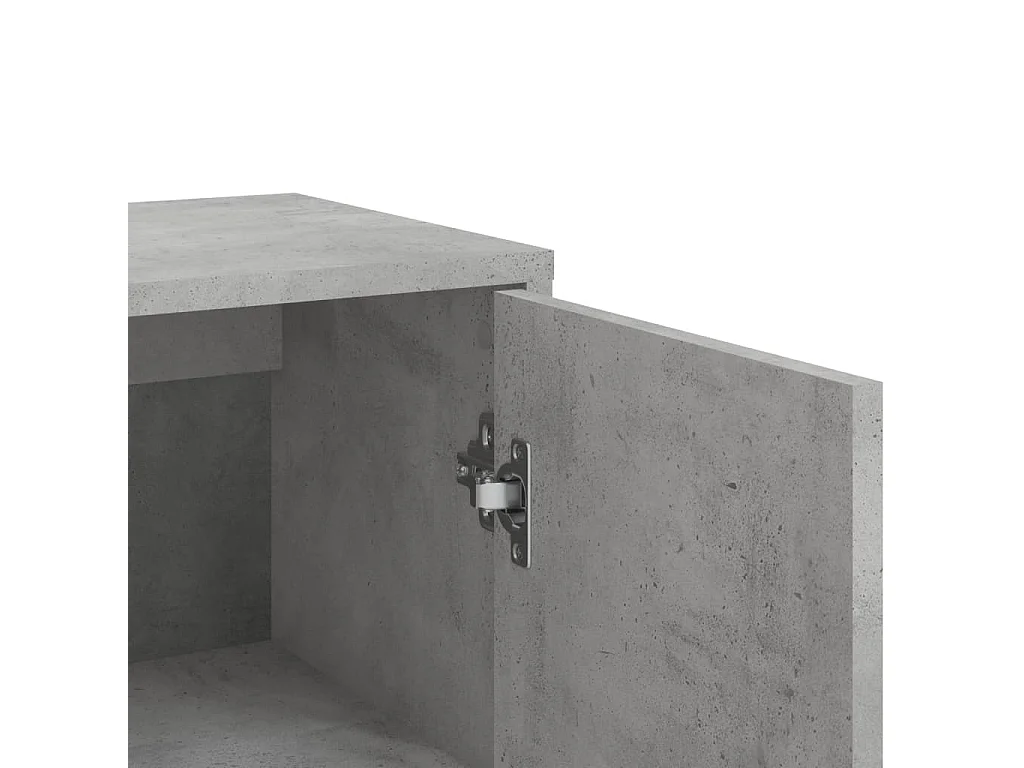 Dressoirs 3 st 60x31x84 cm bewerkt hout betongrijs