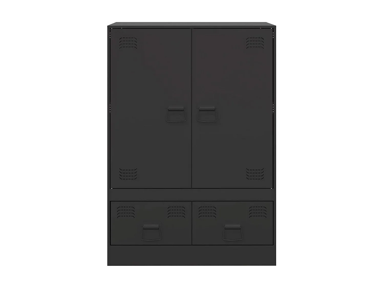 Aparador alto 67x39x95 cm aço preto