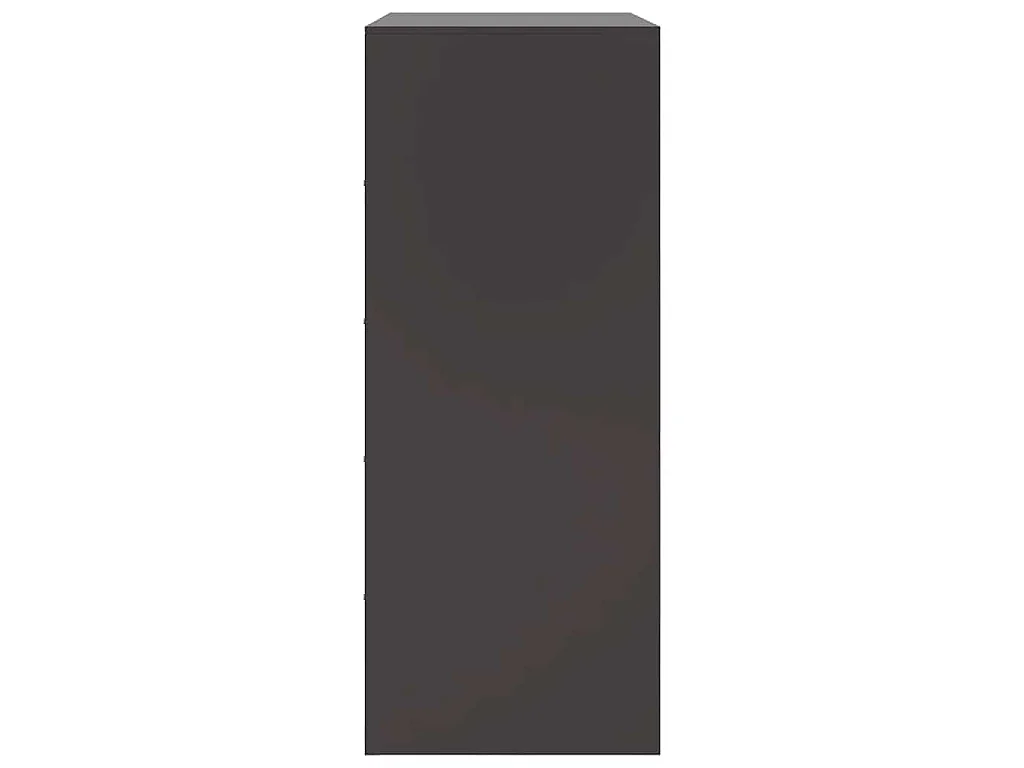 Buffet haut noir 67x39x95 cm acier