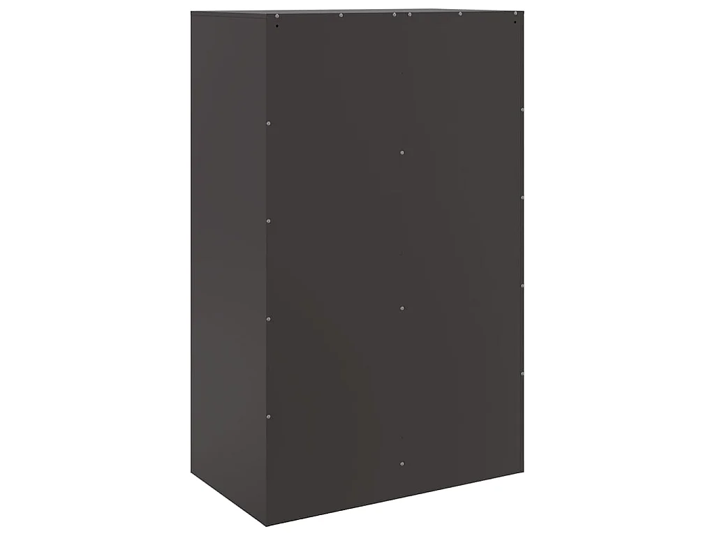 Buffet haut noir 67x39x95 cm acier