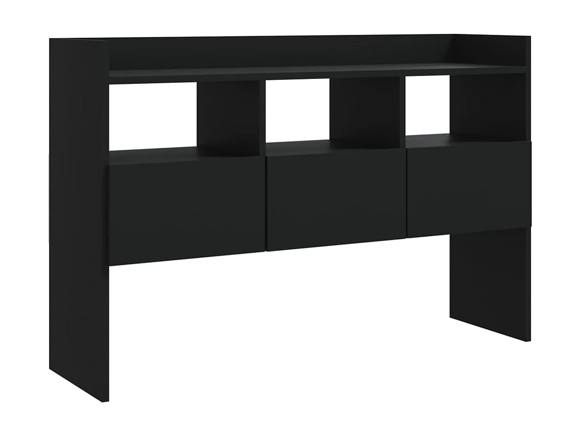 Buffet Noir 105x30x70 cm Bois d’ingénierie