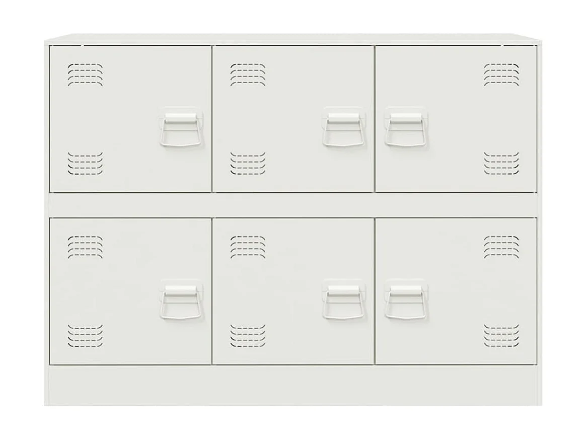 Dressoir 99x39x73 cm staal wit