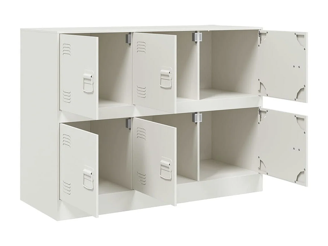 Dressoir 99x39x73 cm staal wit