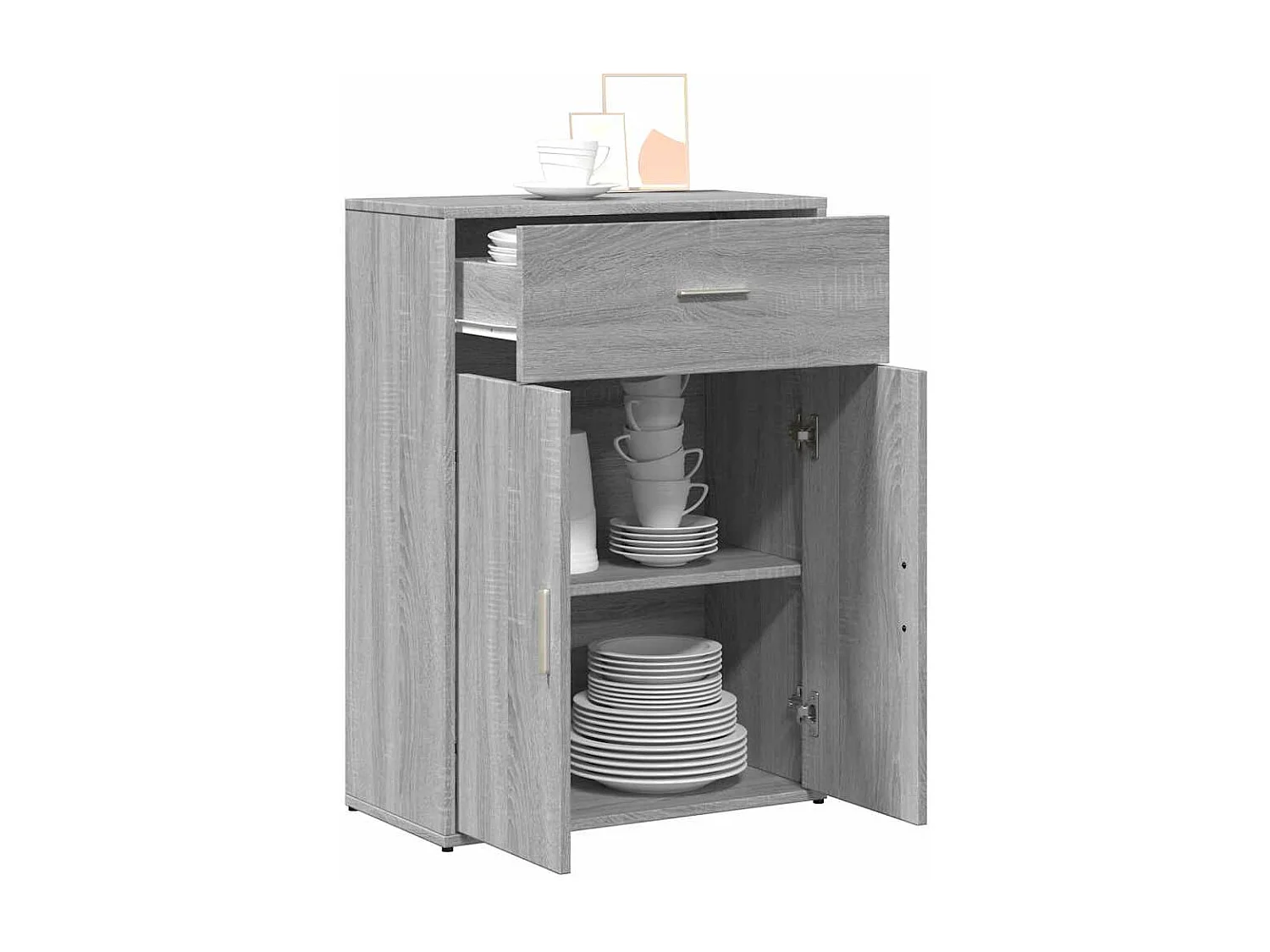 Buffet sonoma gris 60x30x84 cm bois d'ingénierie