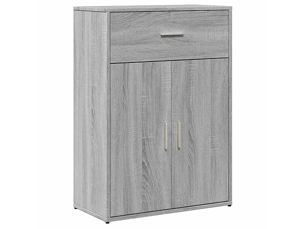 Dressoir 60x30x84 cm bewerkt hout grijs sonoma eikenkleurig